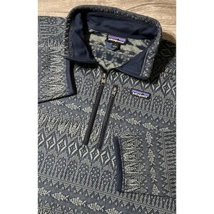 Patagonia Men's 1/4 Zip Better Sweater Fleece Pullover SZ L Falconer Legend Blue